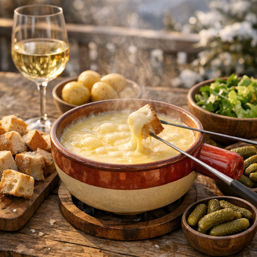 La véritable recette de fondue savoyarde : les accompagnements justes
